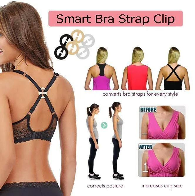 Bra Strap Clips,12pcs Bra Clips For Back, Anti-slip Bra Straps