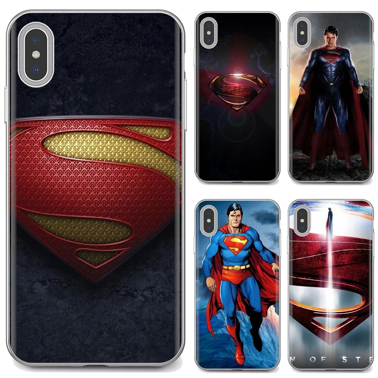 Мягкий чехол для iPhone iPod Touch 11 12 Pro 4 4S 5 5S SE 5C 6 6S 7 8 X XR XS Plus Max 2020 Superman Man of Steel DC Comics