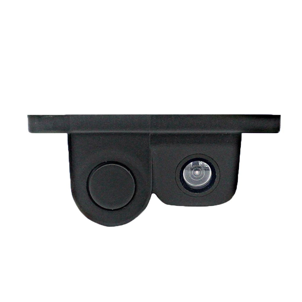 2 In 1 Auto Parking Sensor Sound Alarm Car Reverse Backup Video Wide Angle Car HD Reversing Rear View Camera - Название цвета: as picture