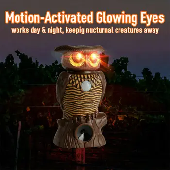 

Owl0 Alert Motion Activated Security Statue With Light-Up Eyes 2019
