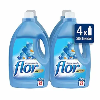 

Flower Fabric Softener Regular Blue – 4 Packs of 72 Dose – Total: 288 Dose