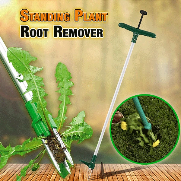 VIP Standing Plant Root Remover Hand Tool Garden Outdoor Removal Stainless Steel Farmland Puller Dandelion Manual Digging Lawn best electric string trimmer