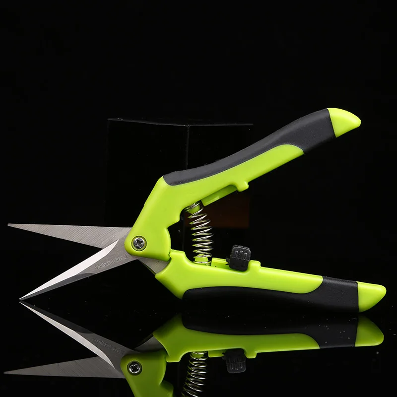 Garden Pruning Shears Stainless Steel Fruit Picking Scissors Household Potted Trim Weed Branches Small Scissors Gardening Tools
