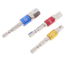 3 шт., адаптер для сверла с шестигранным хвостовиком, удлинительные сверла, Набор шестигранных бит, ручные инструменты