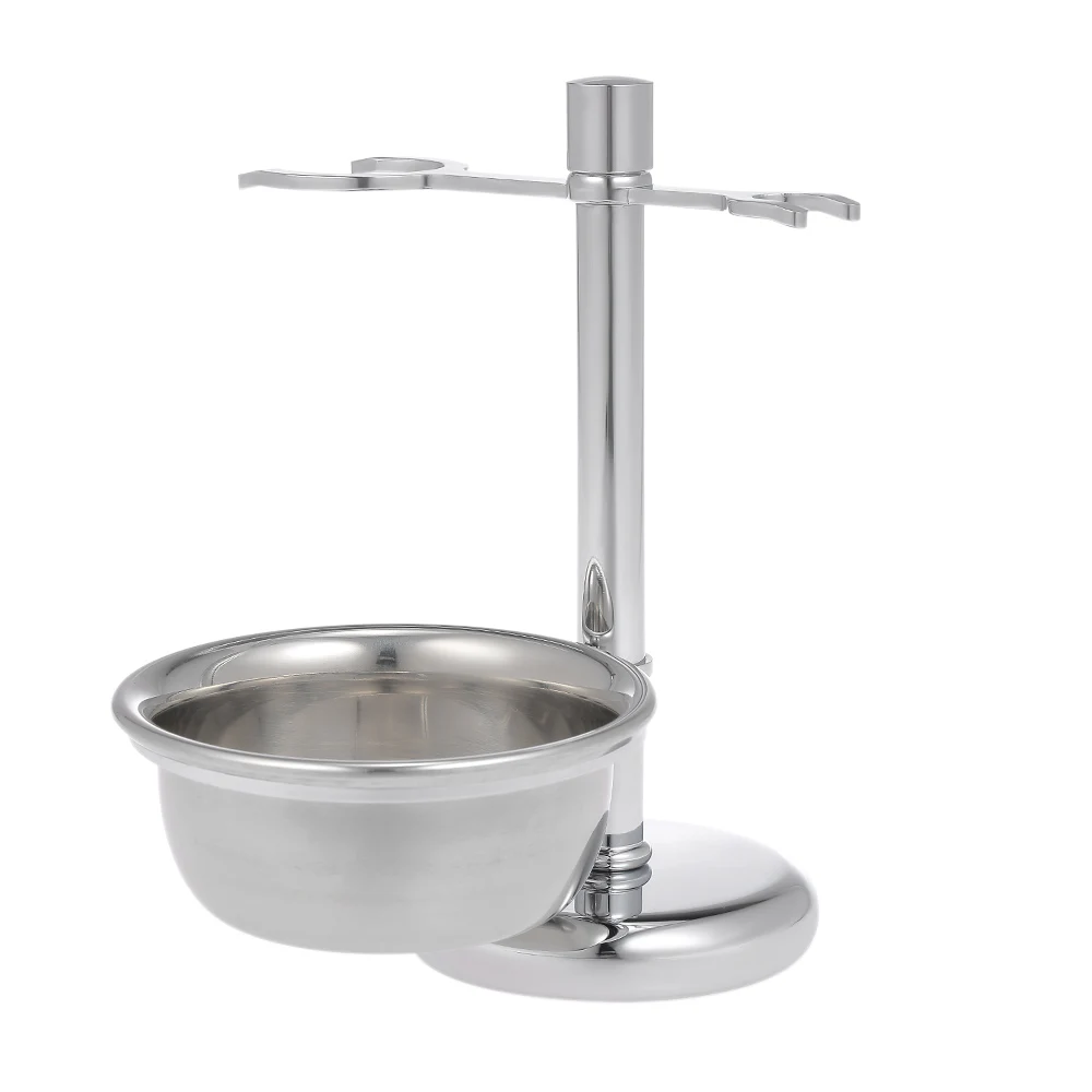 

2 in 1 Stainless Steel Shaving Holder & Shaving Soap Bowl for Shaving Razor Brush Men's Shaving Mug Kit Male Shaving Tool Set