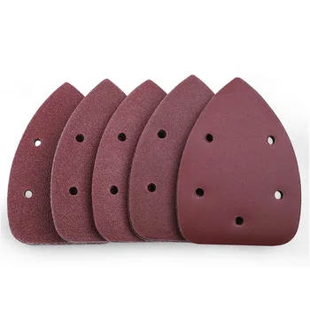 

50Pcs Mouse Detail Sander Sandpaper 40/60/80/100/240 Grits Hook and Loop Assorted Sanding Paper