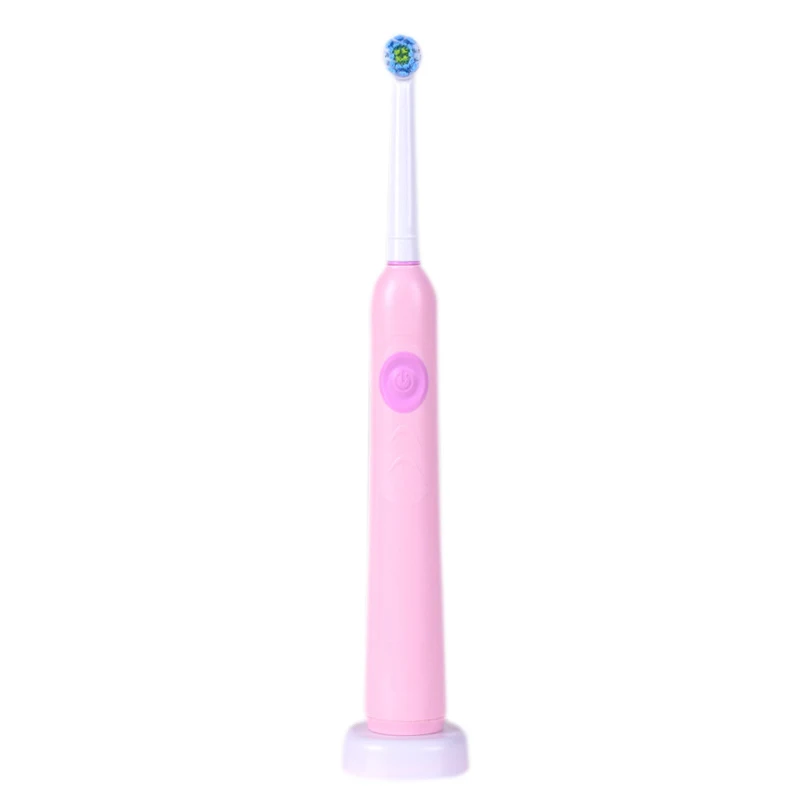 Pink XMX-H1201 электрическая вращающаяся зубная щетка Usb Индукционная зарядка перезаряжаемая зубная щетка для взрослых 1 набор 3 зубная головка Водонепроницаемая Чистка - Цвет: Pink