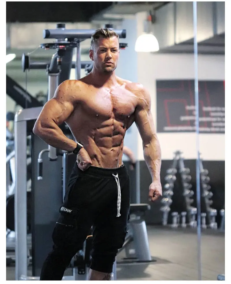 Triceps Dr. Европа и Америка братья популярный бренд стиль нагрудник комбинезон для мужчин чистый хлопок повседневное Бег Фитнес Брюки Whol