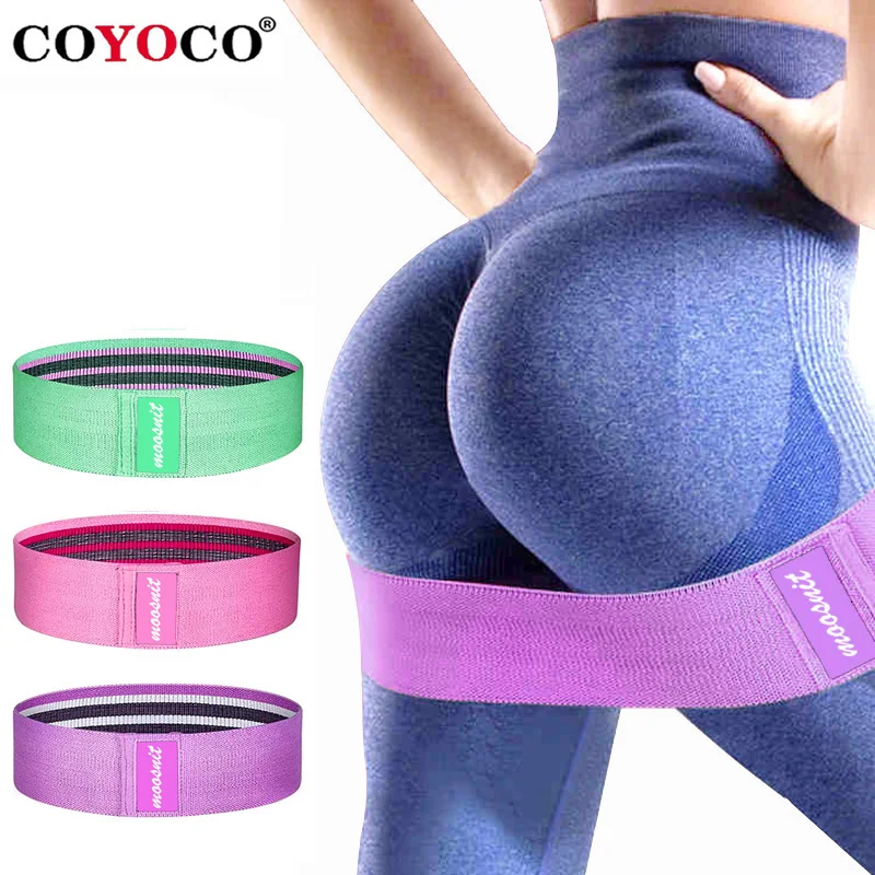 COYOCO Fitness Rubber Band Elastic Yoga Resistance Bands Set Hip Circle Expander Gym Booty Home Workout | Спорт и развлечения