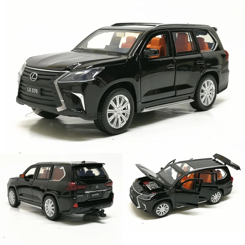 1:32 модель автомобиля из сплава lexus LX570 литая металлическая Игрушечная машина со