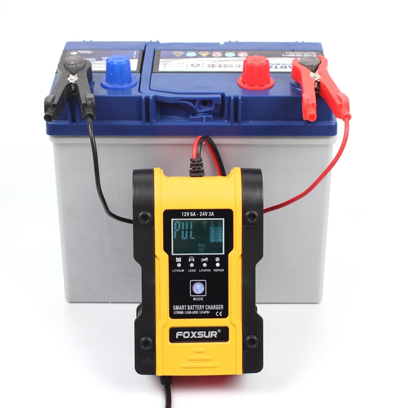 12V 24V 6A 7 этап автомобиль Автоматическая умная Батарея Зарядное устройство гель