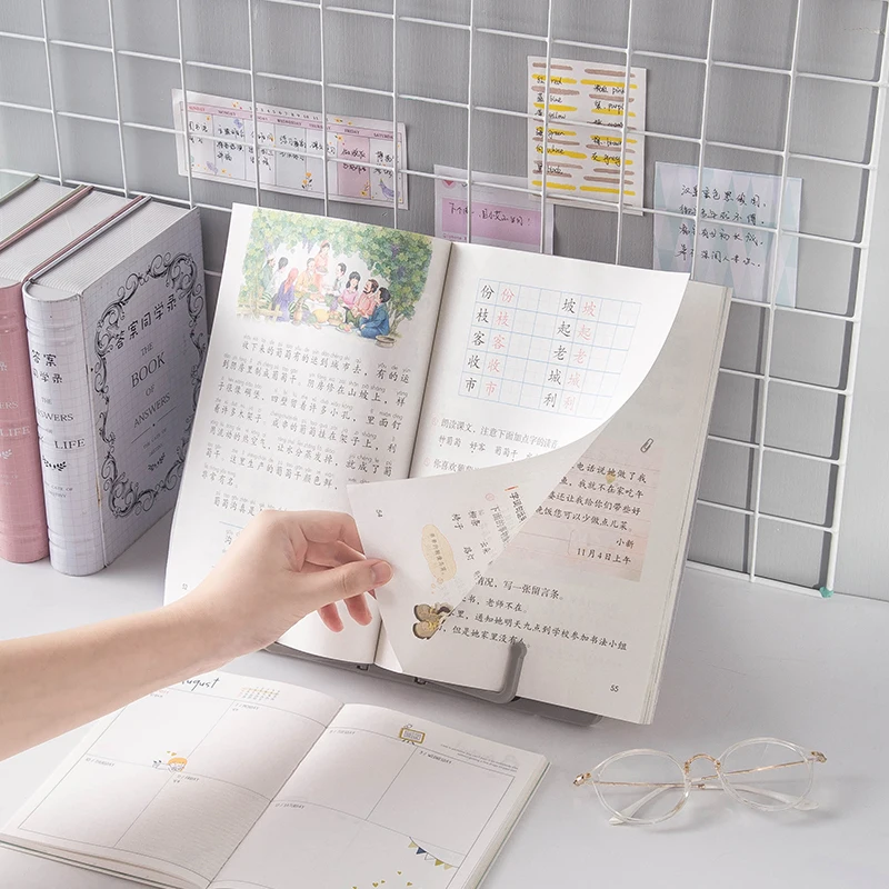 

Creative Portable adjustable reading shelf fixed book holder student reading artifact reading bookshelf book stand desk stand