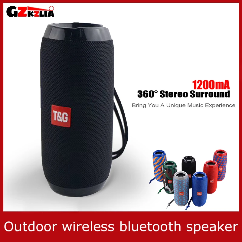 Gzkzlia b01 bluetooth5.0 alto-falante sem fio portátil esporte subwoofer mini coluna leitor de música à prova dwaterproof água ao ar livre soundbar