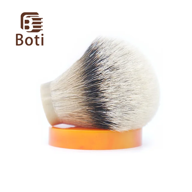 Boti Brush-SHD Silk HMW Silvertip Badger hair knot Super Higher density Silk HMW Silvertip  Bulb Shape shaving brush knot 19mm size