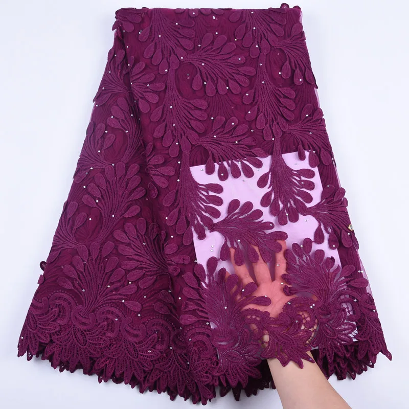 

3d Milk Silk Lace Fabric Bridal Materials African Dry Lace Fabric Latest Applique French Nigerian Voile Lace For Wedding 1704