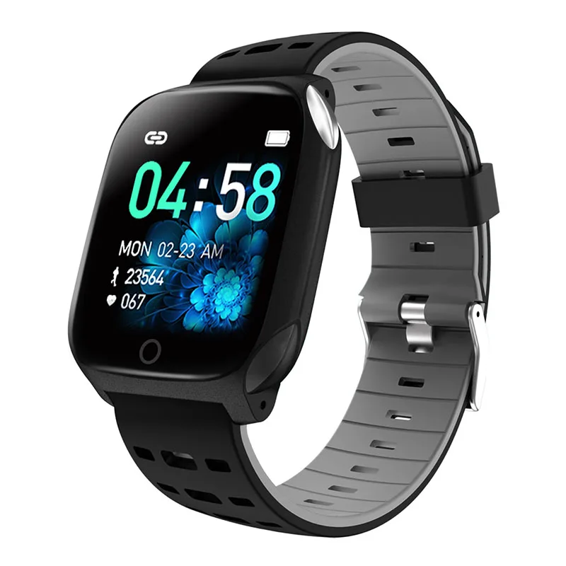 Фитнес-браслет ЭКГ PPG здоровье браслет монитор сна Спорт фитнес-трекер умный Браслет кровяное давление пульсометр умные часы - Цвет: Black Smart Bracelet