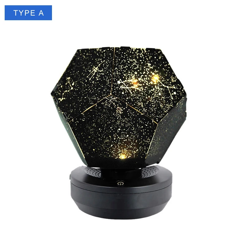 TYPE A Yellow Светодиодный ночник Planetario casero, ночник в стиле «Ловец снов», 3d лампа для детей, для спальни, созвездие, проекция, домашний планетарий - Испускаемый цвет: TYPE A Yellow