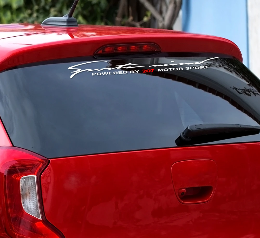 Sport Vinyl Car Stickers And Decals For Peugeot 207 Auto Reflective PVC Front Windscreen Rear Windshield Decor Decal Accessories (1)