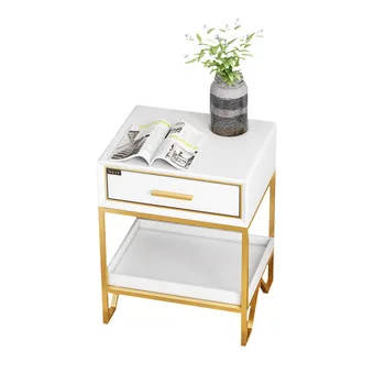 

Nordic contracted white household Bedside table multilayer To receive a Store content ark hotel With the drawer bedside cabinet