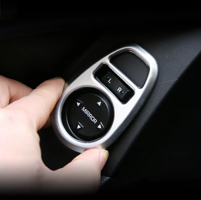 Автомобильное хромированное зеркало заднего вида с регулировкой панели