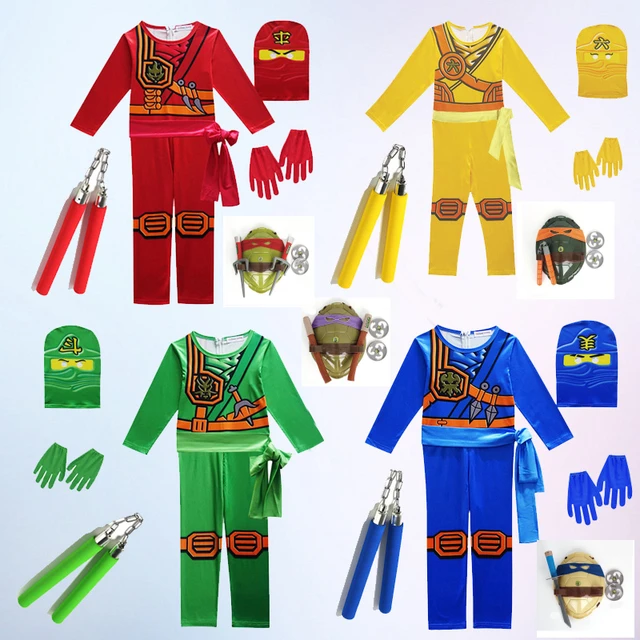 Film Cartoon Ninja Costume Cosplay tartaruga armatura arma giocattolo  personaggio d'azione Leo Laf Mikey DonFigure puntelli Cosplay regalo per  bambini - AliExpress