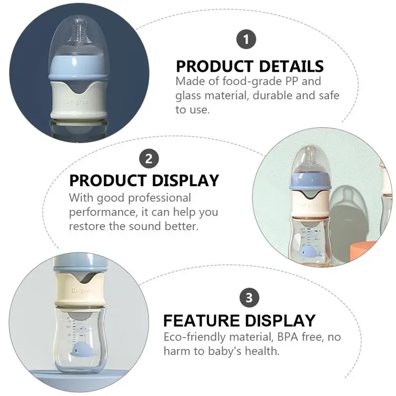 Baby Glass Bottle Practical Baby Feeding Milk Water Bottle Travel Stroller Detachable Newborn Infant Nursing