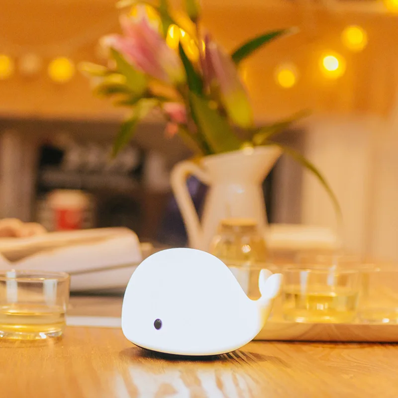 

Fashion Bedroom Night Light Cute Dolphin Light USB Charging LED Colorful Atmosphere Lights Creactive Table Night Lamp Home Decor
