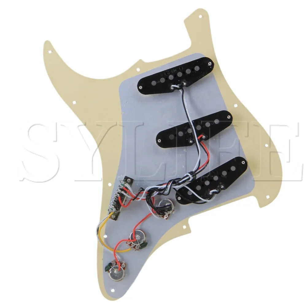 Pickguard de Pvc de 3 Sss com Pickups de Bobina Camadas Única Vias Alnico v 5 3 - Image 2