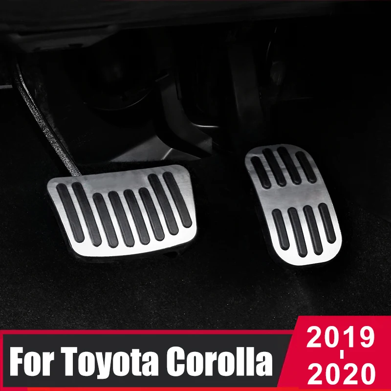 

Non-Drilling Car Fuel Accelerator Brake Pedal Foot Rest Pedals Cover Non Slip Pad For Toyota Corolla E210 2019 2020 Accessories