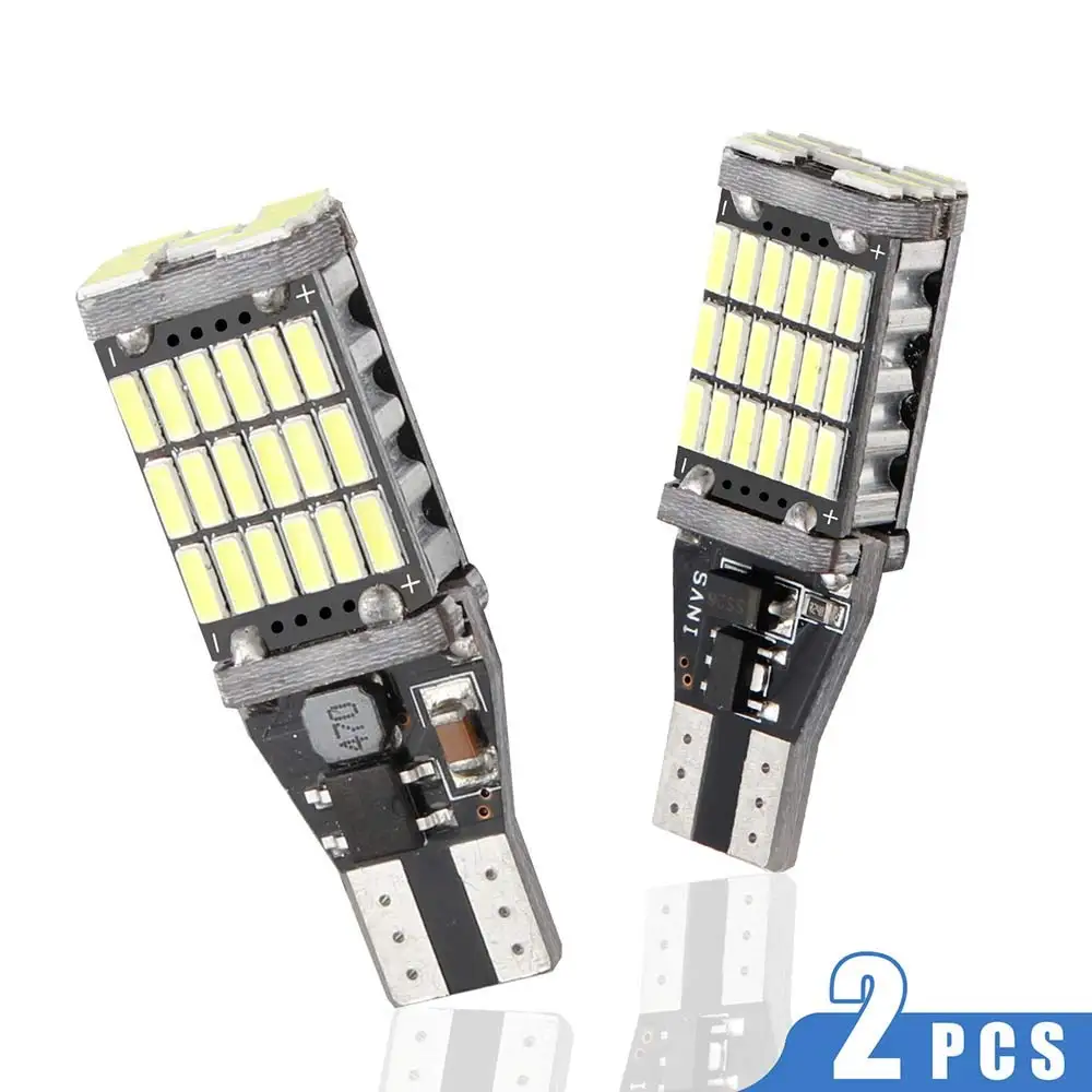 T15 W16W 921 супер Brilhante de Alta Potência 45 SMD 4014 светодиодный Canbus Sem ERRO Luzes Backup Carro