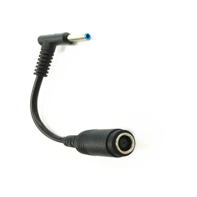 

4pcs 7.4*5.0 Female To 4.5*3.0 Elbow 7.4 To 4.5 Suitable for HP Dell Blue Tips Power Adapter Cable 13 Cm Adapter Connector Cable