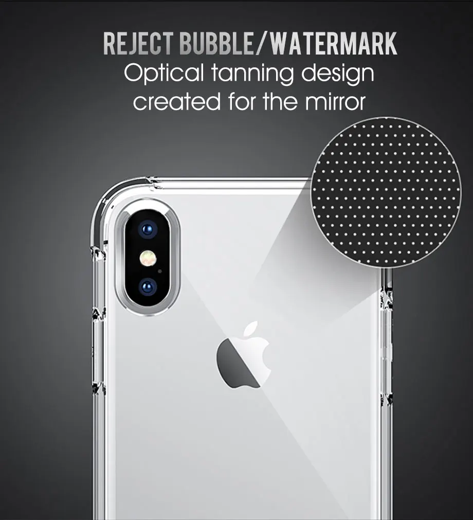 100 шт Ударопрочный силиконовый чехол для iPhone 11 Pro Max 2019X10 XS Max XR прозрачный мягкий прозрачный чехол из ТПУ Ультратонкий чехол