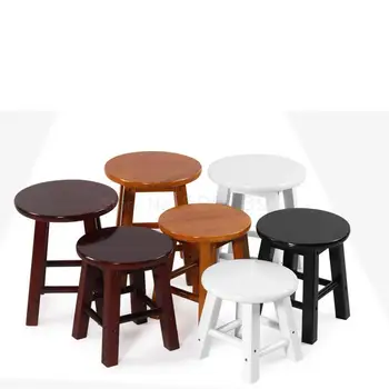 

Solid wood stool stool creative small chair adult household small wooden bench living room stool child bench