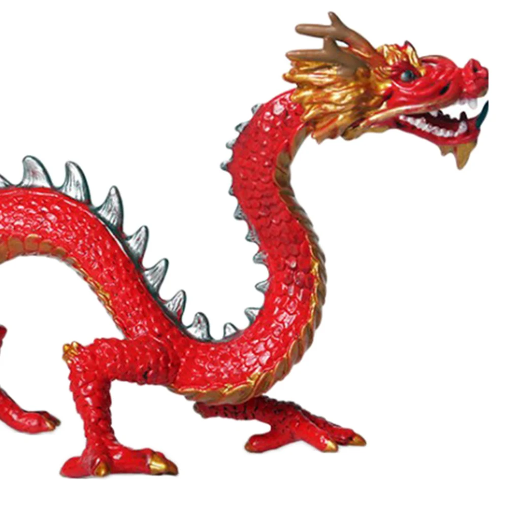 Chinese Dragon Figures PVC Realistic Animal Model Educational Toy Gift