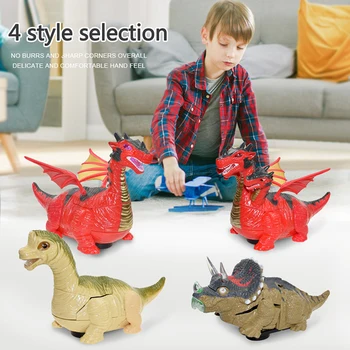 

Electronic Pets Deformed Dinosaur Toy Transformation Robot Toy Light Music Toy Car for Kids Birthday Gifts Christmas