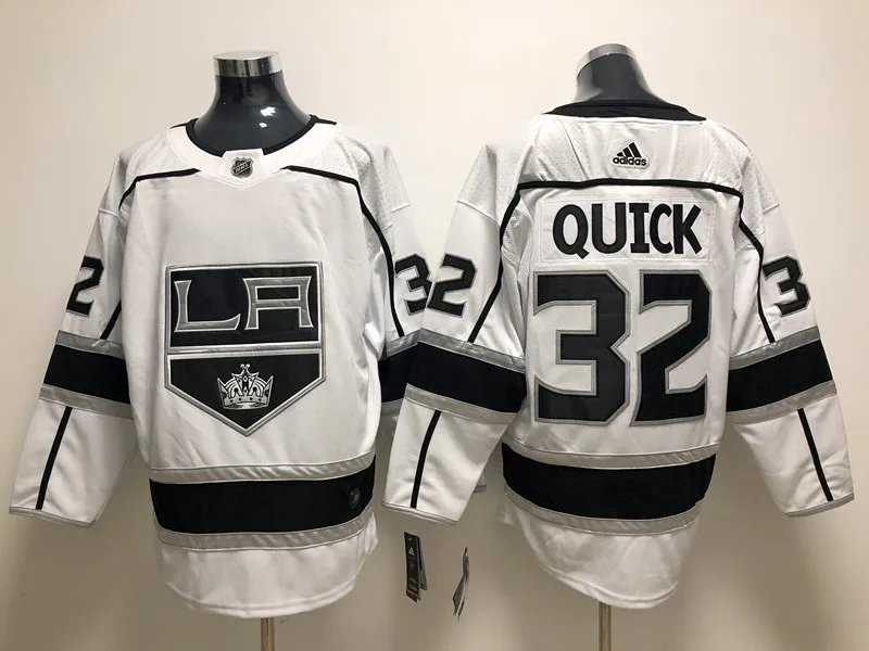 For Men Сшитые мужские футболки для взрослых#8 Drew Doughty 32 Jonathan Quick 99 Wayne Gretzky - Цвет: For Men