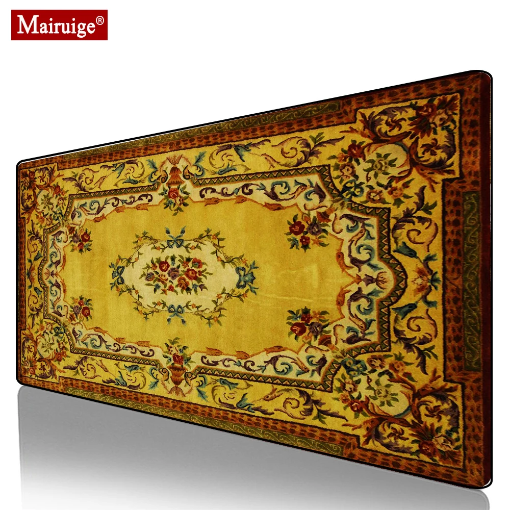 

Bohemian Persian Rug Moroccan Carpet Mouse Pad Gamer Desk Mat Large Keyboard Pad Gaming MousePad 90x40cm for Laptop Table Pads