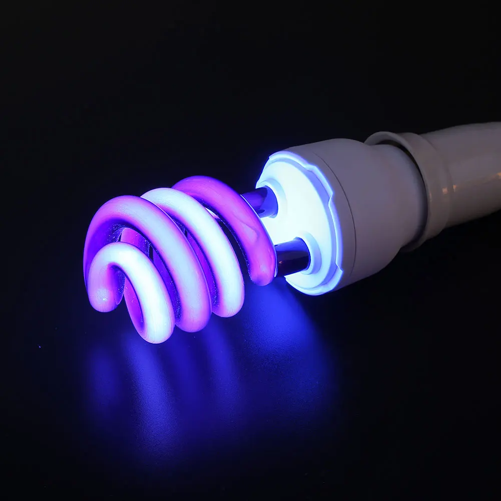 E27 15W ультрафиолетовые люминесцентные с низким энергопотреблением прикрутите лампу светильник лампочка 220V стерилизации