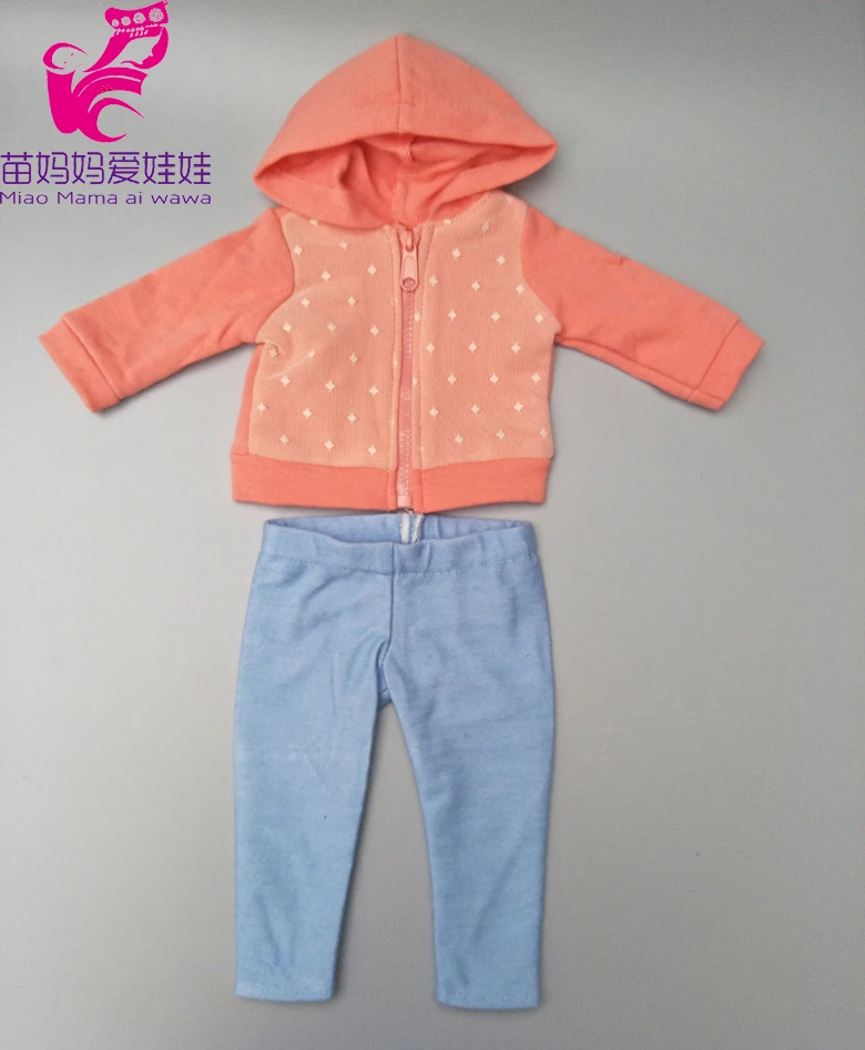 Jacket for 43cm doll clothes for 18" 43cm baby doll jacket children doll toys coat pants - Цвет: b10