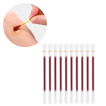 

50Pcs Disposable Alcohol Cotton Stick Iodine Swab Clean Wounds Tools Kit