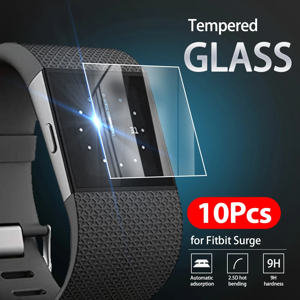 10 шт. для Fitbit Surge закаленное стекло 9H 2.5D Премиум Защитная пленка экрана Sports SmartWatch|Смарт-аксессуары| |