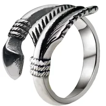 Простое кольцо на палец со стрелкой, античное серебро, регулируемое кольцо из нержавеющей стали, панк, вечерние, хип-хоп кольца, Anillos de plata