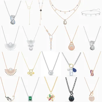 

High Quality Original SWA Necklace with Original Logo Luxury Fashion Crystal Jewelry Gift for Woman Free Shipping Wholesale