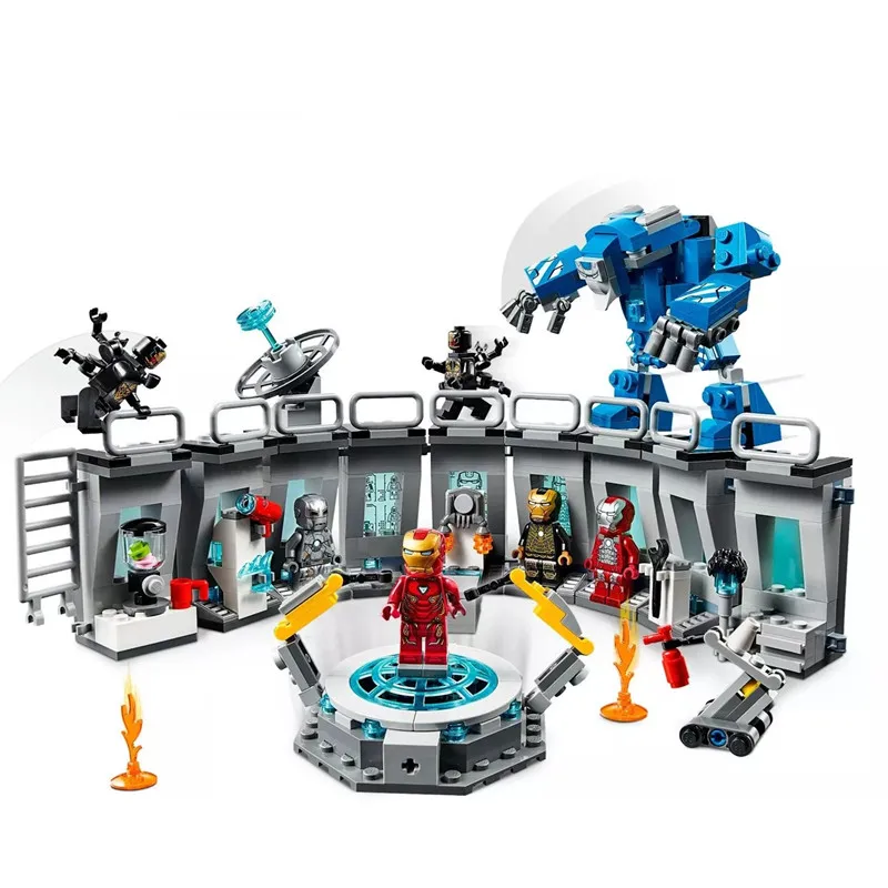 

SuperHeroes Iron Man Sets Building Blocks Compatible Legoinglys Marvel Avengers Endgame Super Heroes Brick Toys for Children