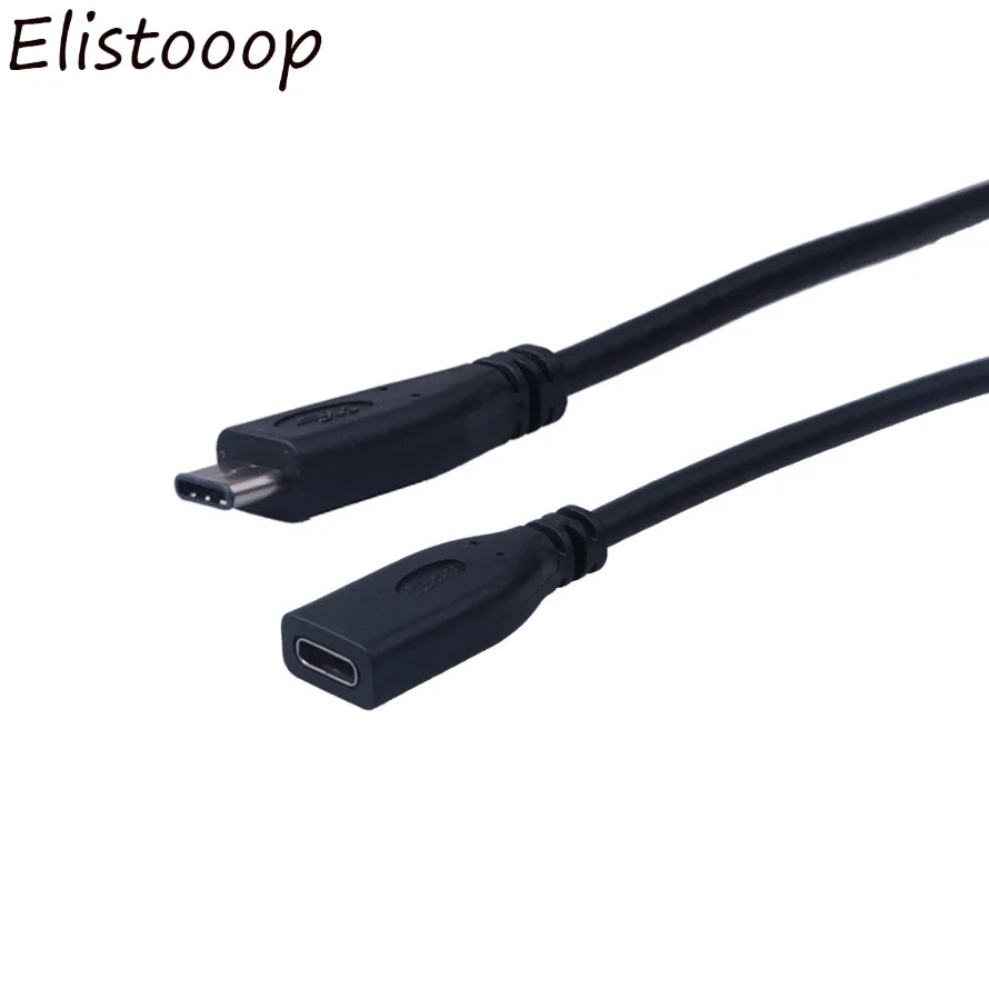 

Elistooop USB Type C Extension Cable USB 3.1 Gen2 (10Gbps) USB-C Male to Female Extending Wire Extender Cord Connector Dock
