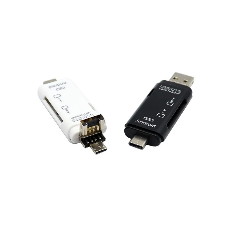 B Все в одном устройство для чтения карт памяти для Android OTG Micro usb type C USB C TF кардридер адаптер для Android ПК ноутбук компьютер - Цвет: B