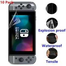 10 упаковок, Защитная пленка для экрана, фильтр для nintendo Switch Lite Mini, Прозрачный HD, защита от царапин, взрывозащищенный