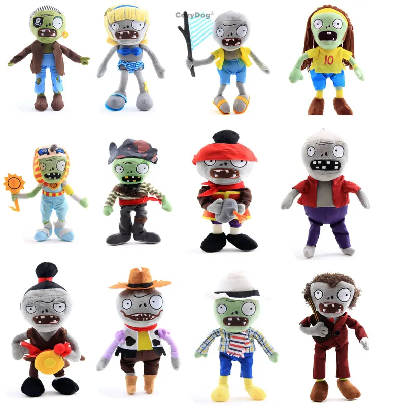 

24 Styles Plants vs Zombies Plush Toys Doll Peluche 26-32cm Game Plants vs Zombies Soft Stuffed Toys New Arrival Women Kids Gift