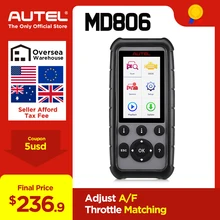Autel MaxiDiag MD806& MD806 Pro OBD2 автомобиля автомобильный диагностический инструмент OBD 2 Авто диагностический сканер полный Системы диагностики PK MD802 MD805