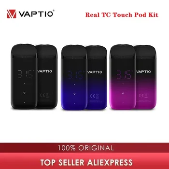 

Original Vaptio Real TC Touch Pod Kit 500mAh Battery & 1.5ml Capacity & Hidden Screen LED Light Touch Control Vapor vs Drag X
